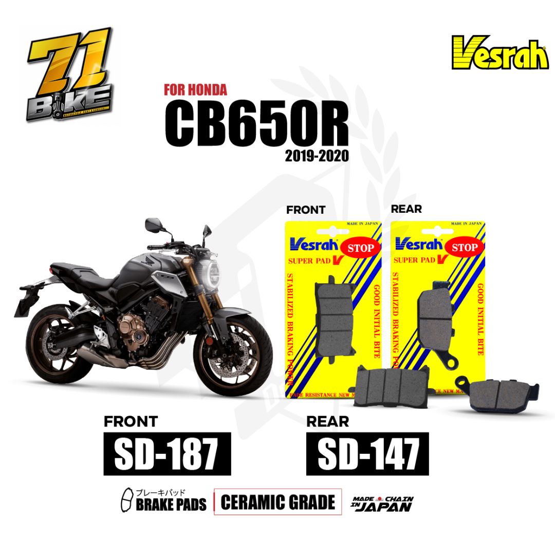 ผ้าเบรค Vesrah Honda CB650R