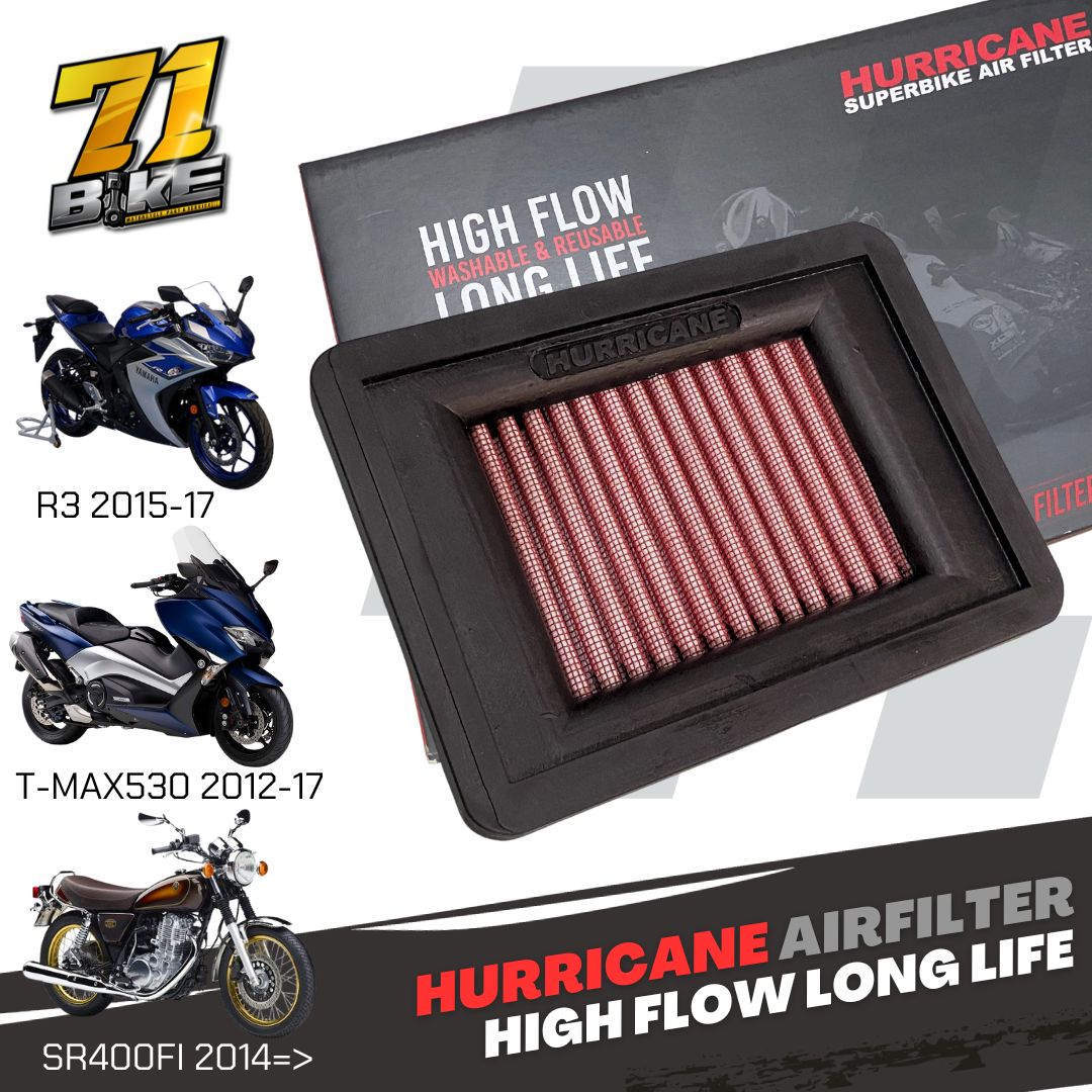 กรองอากาศ Hurricane SR400Fi T-Max530 R3