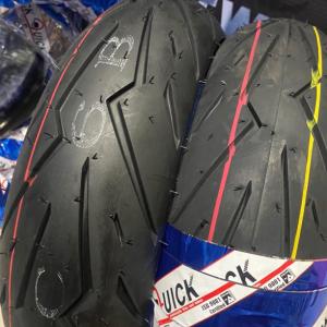 ยางนอก ขอบ12 Quick GR253 ลายสายฟ้า